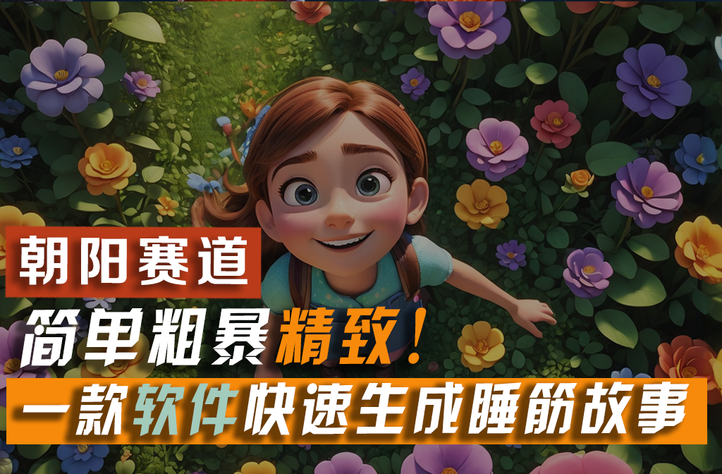 （11405期）利用一款软件5分钟一条爆款睡筋故事，简单粗暴精致！小白月入2w+-橙尔网赚two