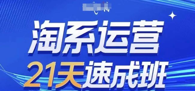 淘系运营21天速成班(更新24年7月)，0基础轻松搞定淘系运营，不做假把式-橙尔网赚two
