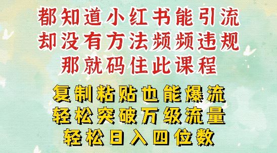 小红书靠复制粘贴一周突破万级流量池干货，以减肥为例，每天稳定引流变现四位数【揭秘】-橙尔网赚two