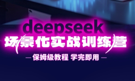 DeepSeek场景化实战训练营，保姆级教程，学完即用，手把手教你用DeepSeek提升效率-橙尔网赚two