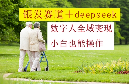 银发赛道+deepseek数字人全域变现，小白也能操作-橙尔网赚two