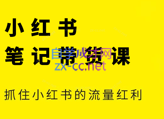 张宾·小红书笔记带货课(更新4月)-橙尔网赚two