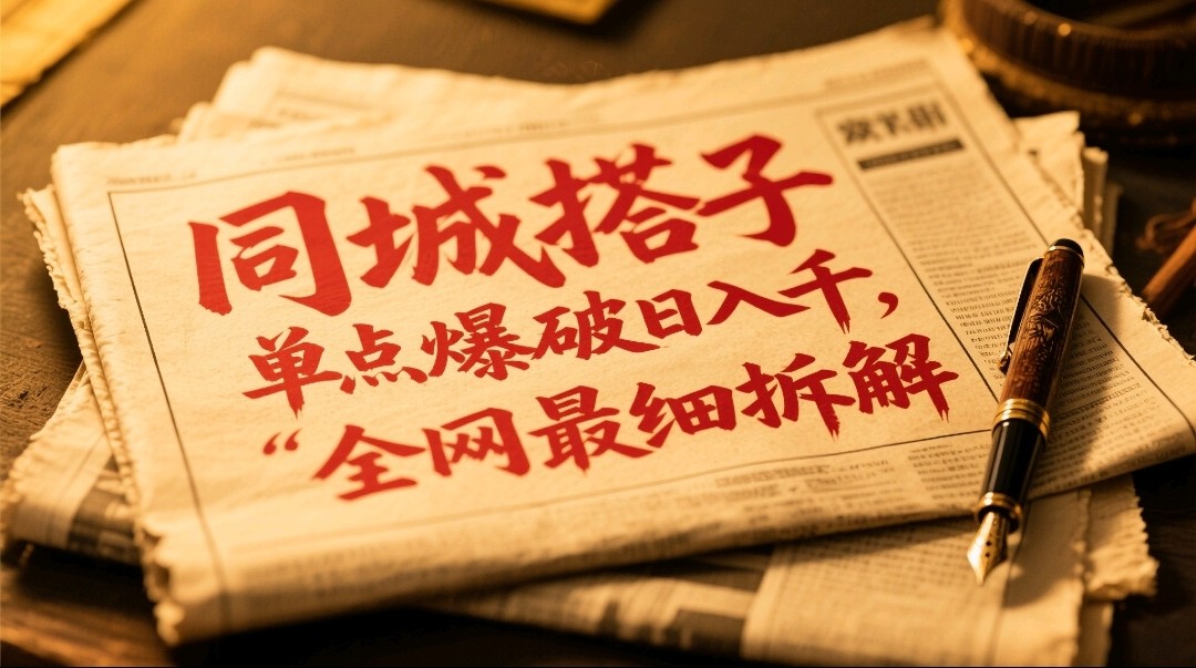 同城搭子群19.9单点爆破日入千，搭子组局月入万，全网最细拆解-橙尔网赚two