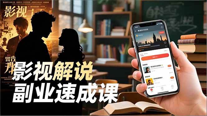 （16740期）Tk影视解说副业速成课，软件安装、全流程实操、爆款预设，新手两周变现-创客前沿