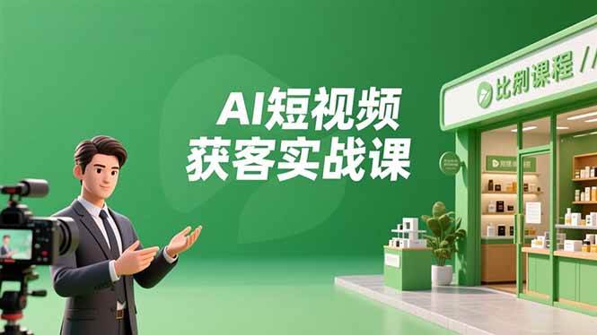 （16747期）AI短视频获客实战课，数字人创作、实体行业应用、精准引流，30天获取客源月入6万+-创客前沿