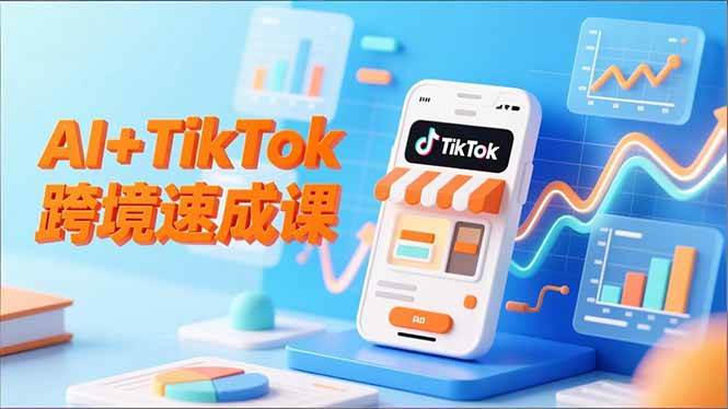 （16745期）AI+TikTok跨境速成课，智能翻译、店铺定位、流程拆解，7天高效上线运营-创客前沿